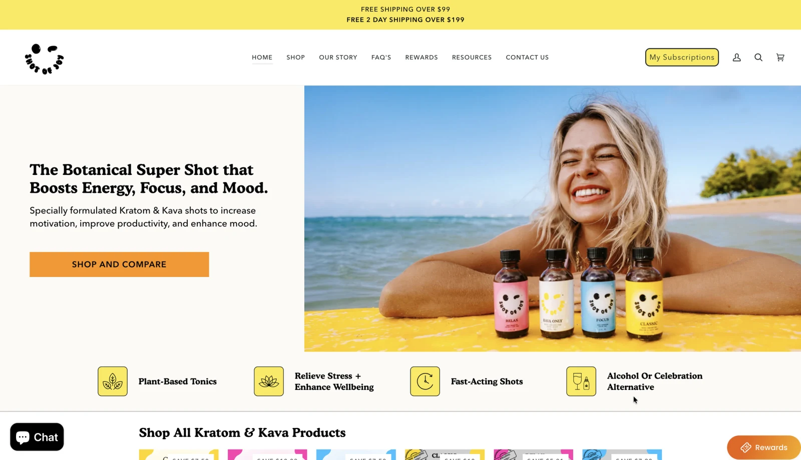 Shot of Joy online store