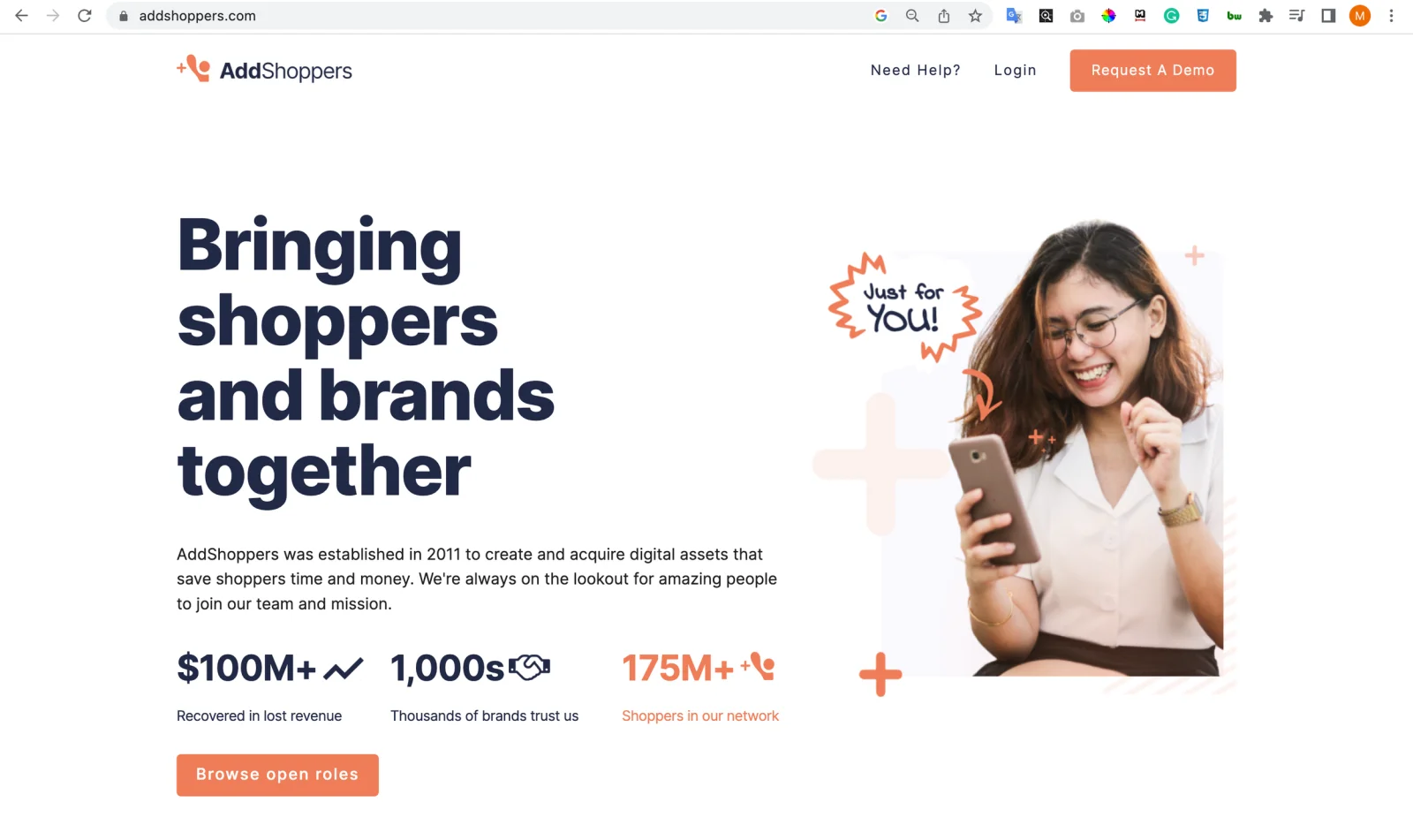 AddShoppers — website screenshot